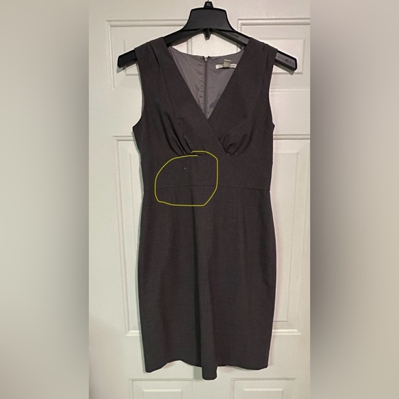 Banana Republic Size 6 Gray Empire Dress Women’s Wool Blend Stretch Sleeveless - Picture 2 of 5